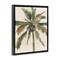 Stupell Industries Palm Tree on Beige Framed Floater Canvas Wall Art Design by Ethan Harper